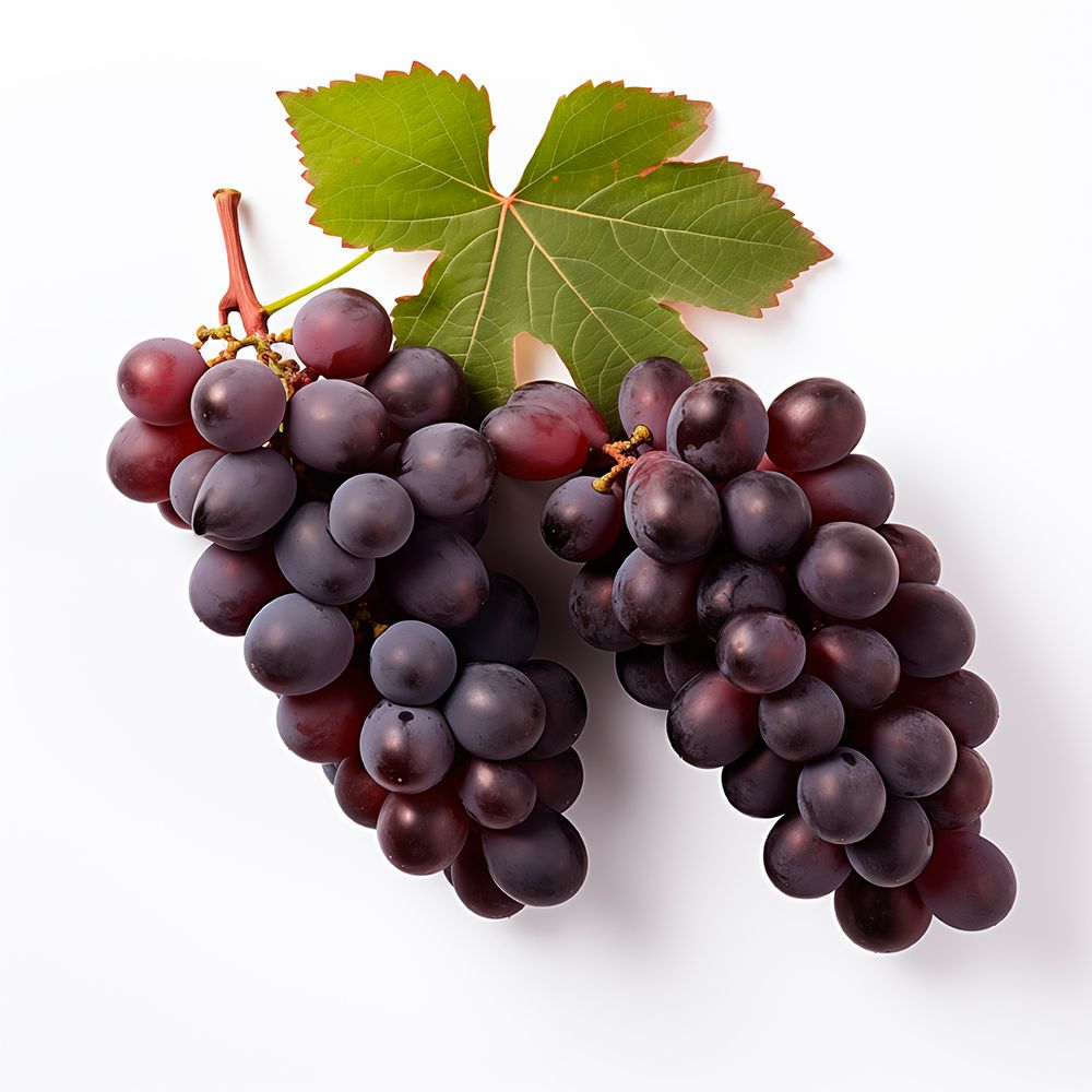 Red grapes close-up. (AI Generated)